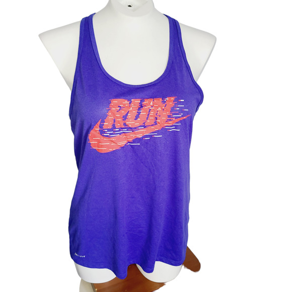 Nike Dri-Fit Razer Back Tank‎ Top Size M - Picture 2 of 5